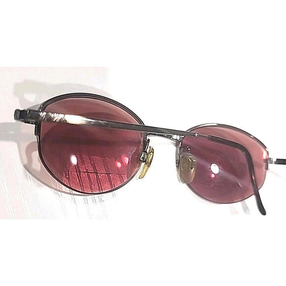 Emporio Armani 080 1021 No Lenses Small Brown Oval Eyeglasses Frame 49-21 135 - Picture 5 of 8